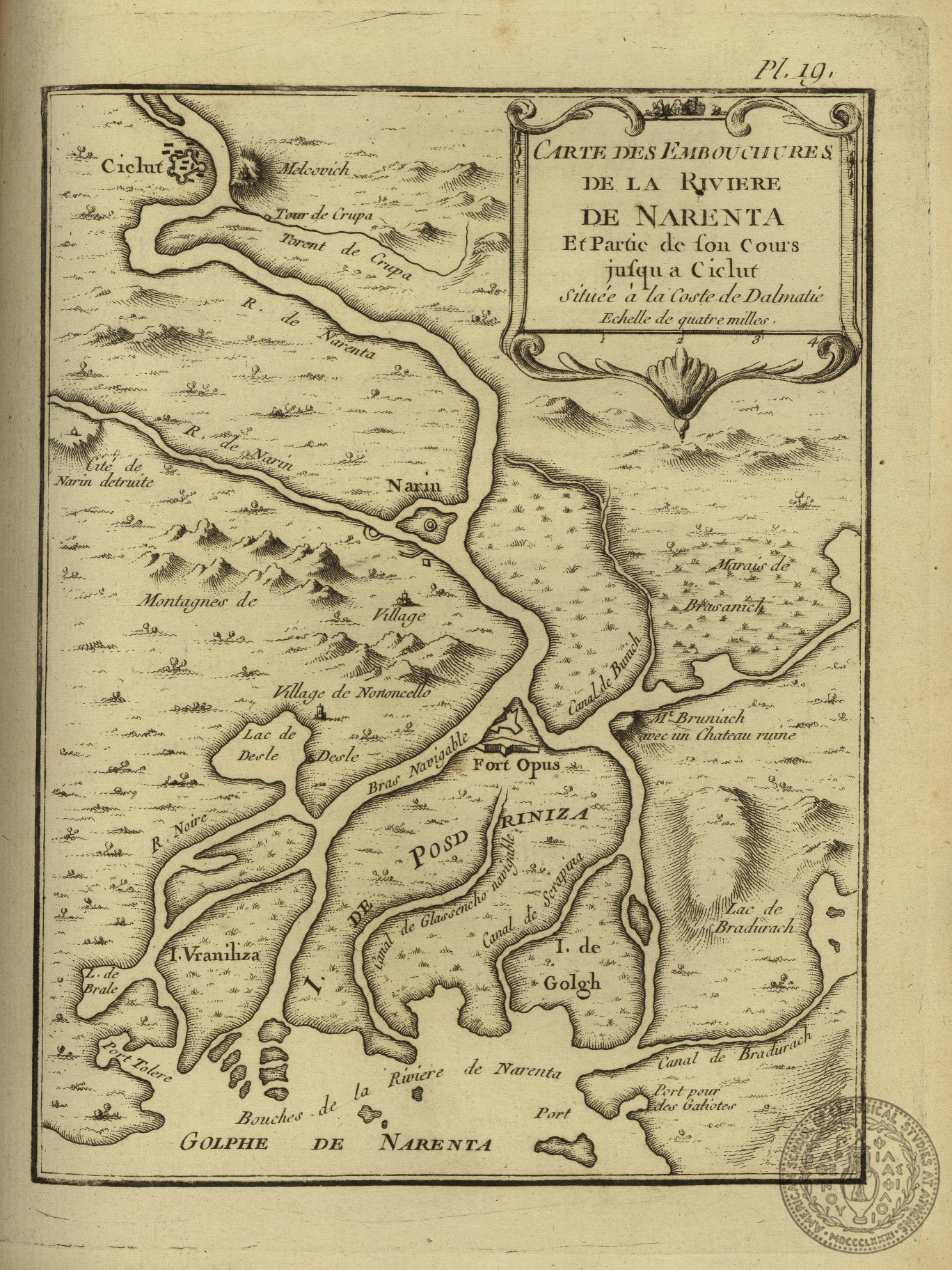 Carte des embouchures de la riviere de Narenta…
